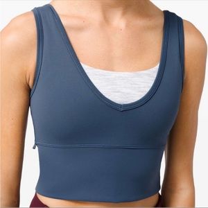 Lululemon Power Pivot Tank Iron Blue 10
